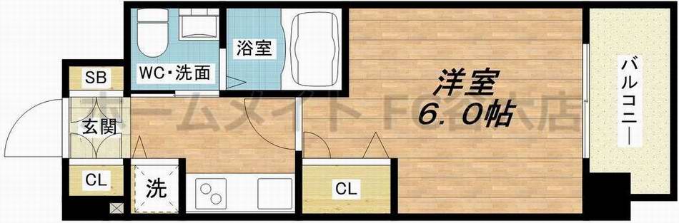 8階の間取り図