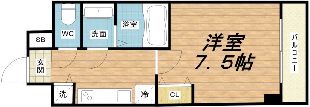 ONE ROOF FLAT FUKUSHIMA(5階 / 東 / 1K)の外観 ONE ROOF FLAT FUKUSHIMA(5階 / 東 / 1K)の外観