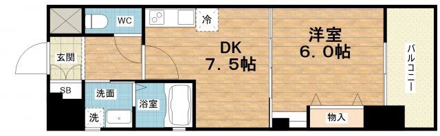 6階の間取り図