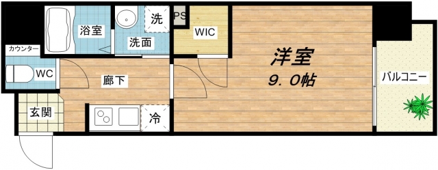 6階の間取り図
