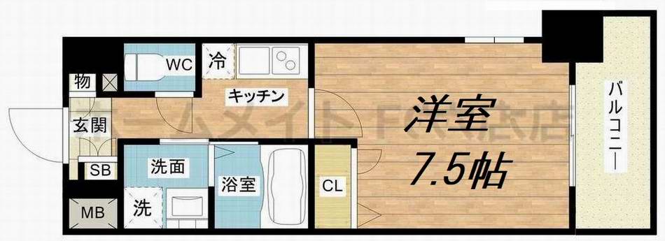 7階の間取り図