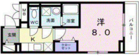 2階の間取り図