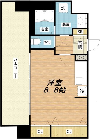 2階の間取り図