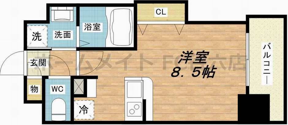 ラグゼ江戸堀(10階 / 南東 / ワンルーム)の外観 ラグゼ江戸堀(10階 / 南東 / ワンルーム)の外観