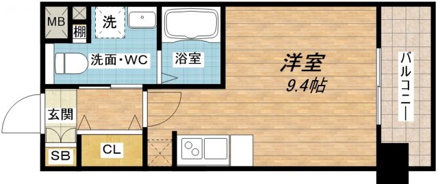アーバンフラッツ上町(3階 / 西 / ワンルーム)の外観 アーバンフラッツ上町(3階 / 西 / ワンルーム)の外観