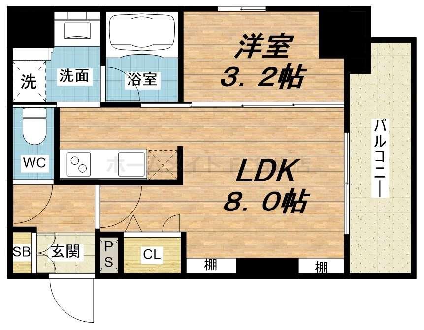 6階の間取り図