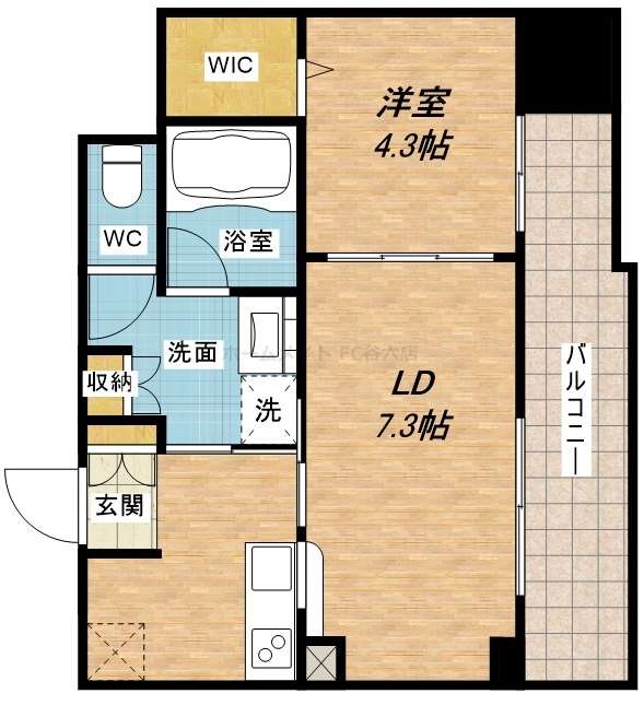 8階の間取り図