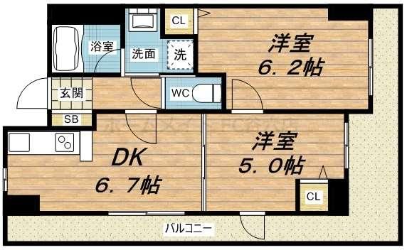 エステムプラザ心斎橋Ⅱノール・ロジェ(13階 / 北 / 2DK)の外観 エステムプラザ心斎橋Ⅱノール・ロジェ(13階 / 北 / 2DK)の外観