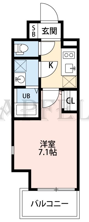 7階の間取り図
