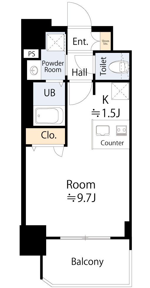 6階の間取り図