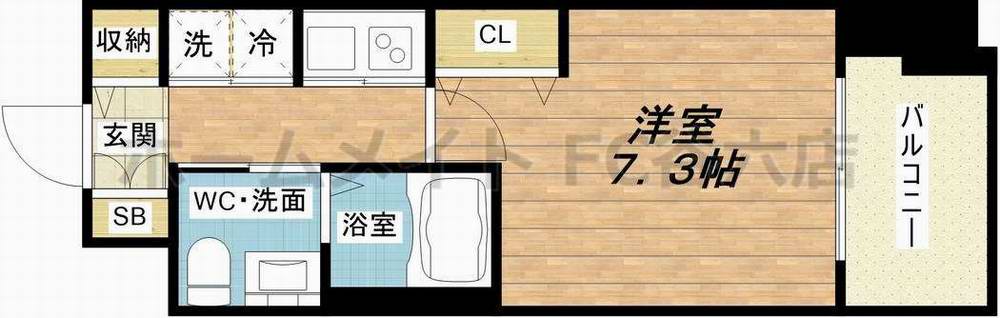6階の間取り図