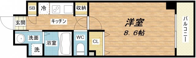 6階の間取り図