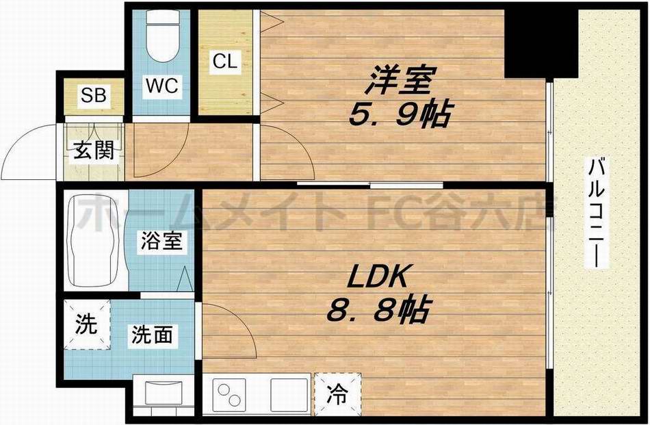 4階の間取り図