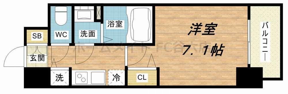8階の間取り図