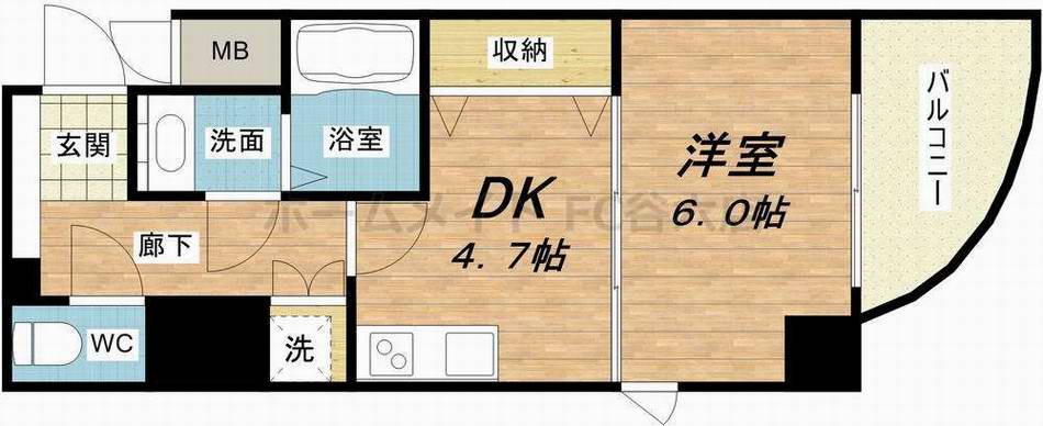 4階の間取り図