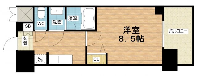 6階の間取り図