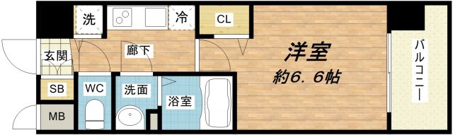 6階の間取り図