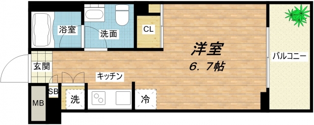 4階の間取り図