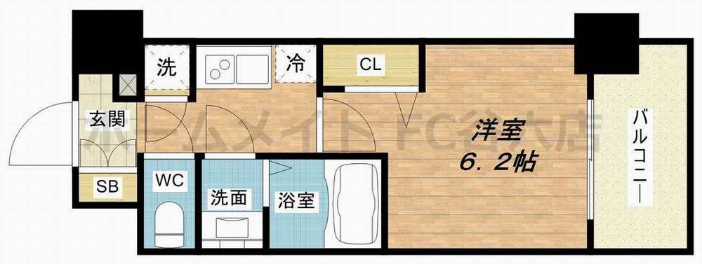 6階の間取り図
