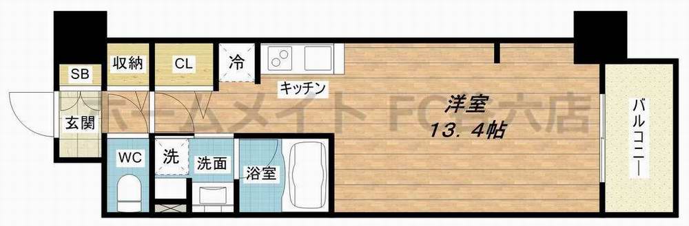 6階の間取り図