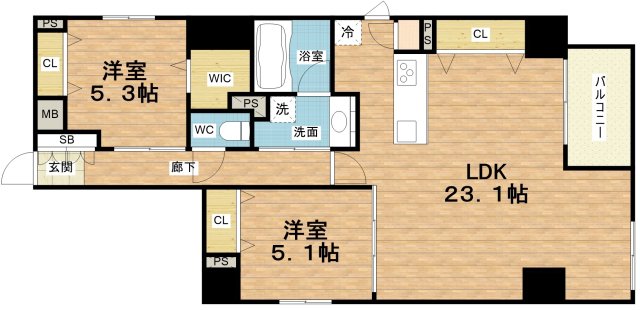 8階の間取り図