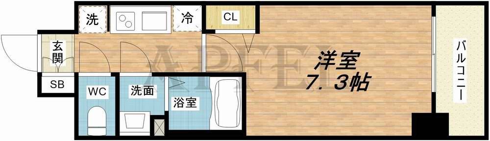 6階の間取り図