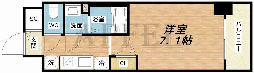 6階の間取り図