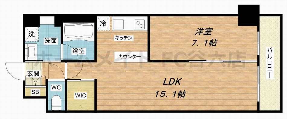 6階の間取り図