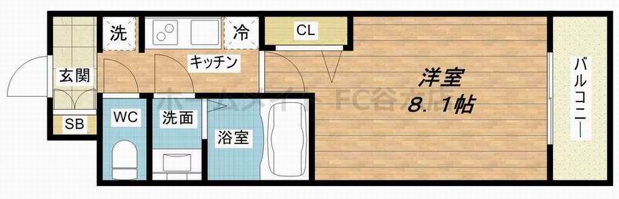 9階の間取り図