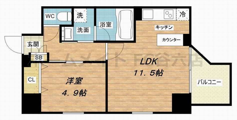 3階の間取り図