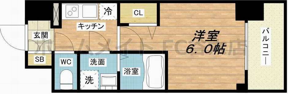 8階の間取り図