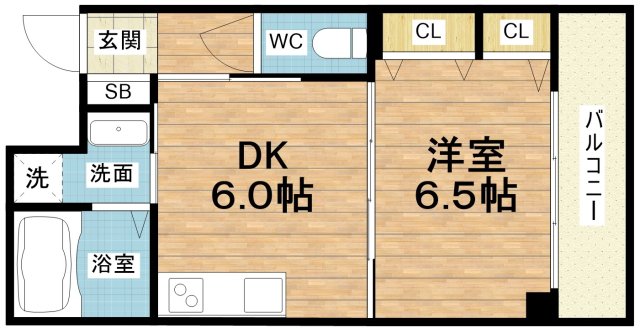 2階の間取り図