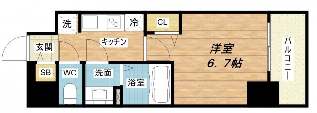 9階の間取り図