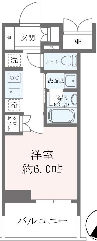 4階の間取り図