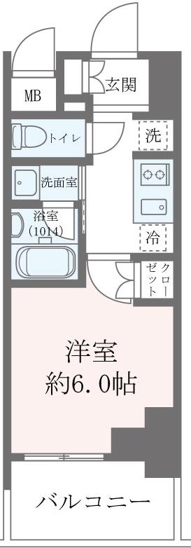 8階の間取り図