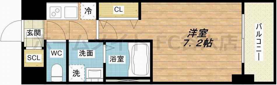 6階の間取り図