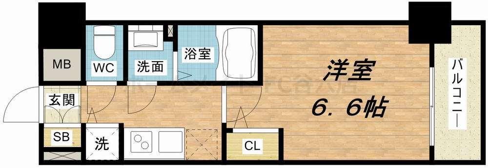 6階の間取り図