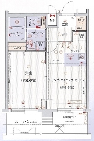 8階の間取り図