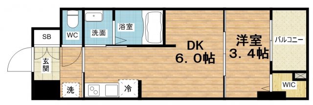 2階の間取り図