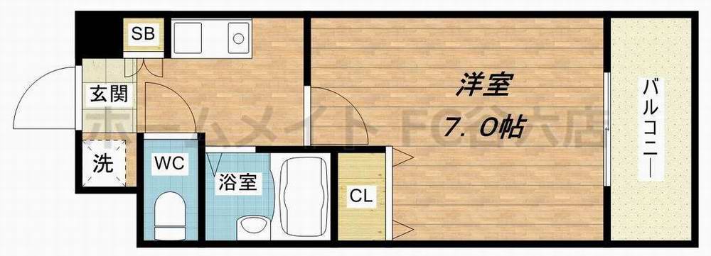 4階の間取り図