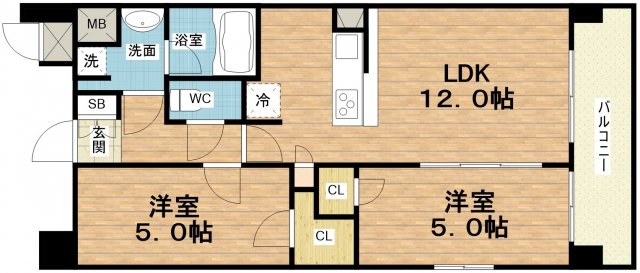 8階の間取り図