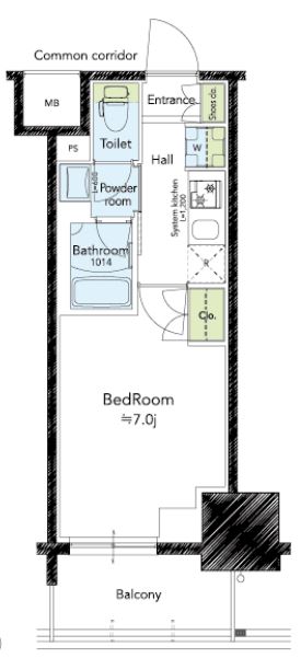 8階の間取り図