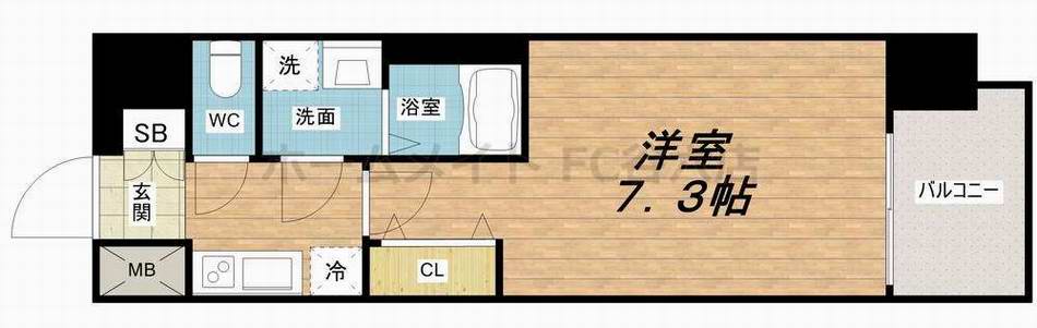 2階の間取り図