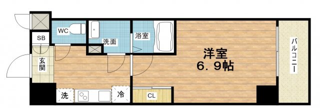 6階の間取り図