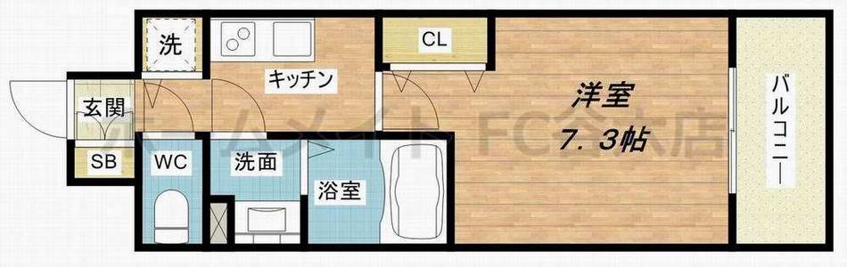 6階の間取り図