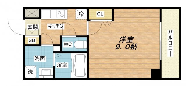 8階の間取り図