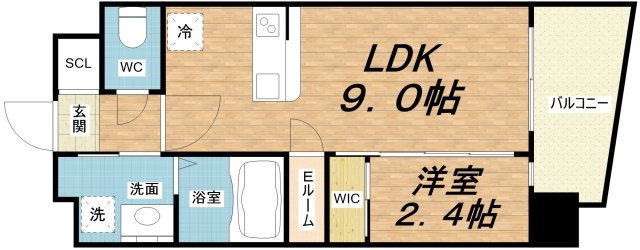 6階の間取り図
