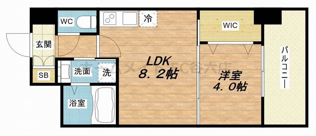 8階の間取り図
