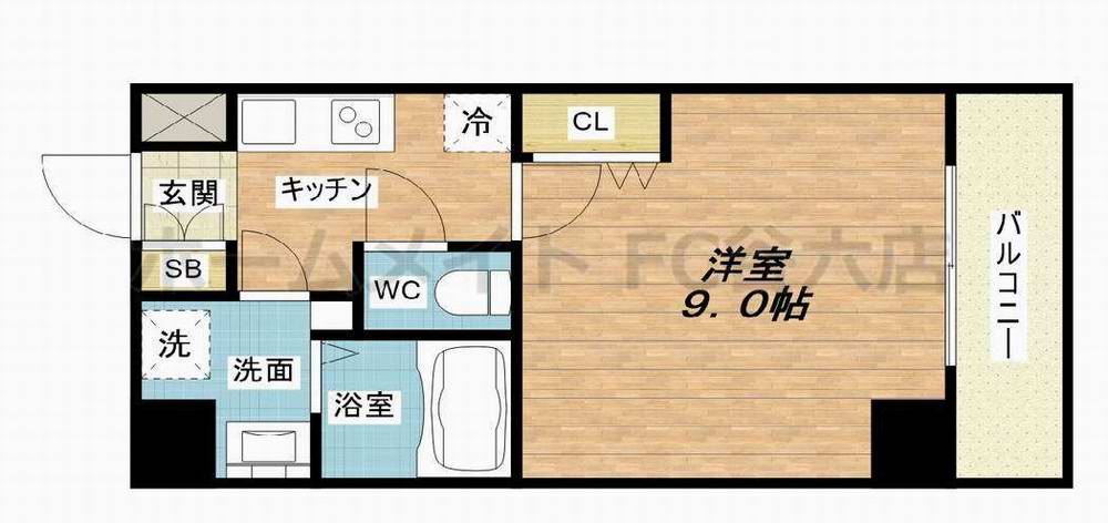 2階の間取り図