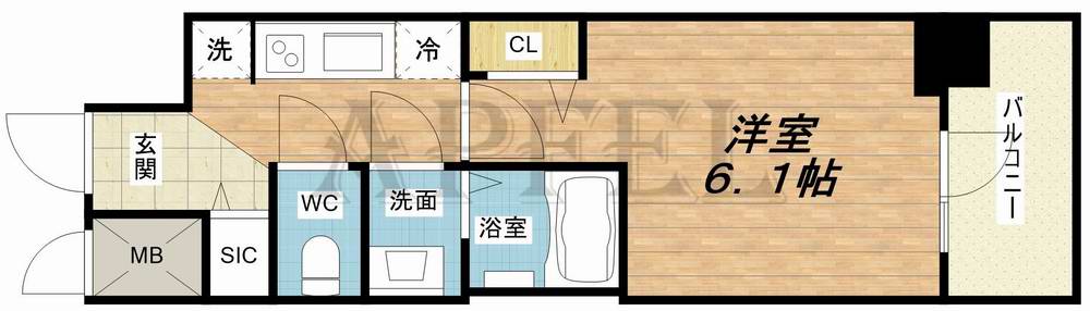 8階の間取り図